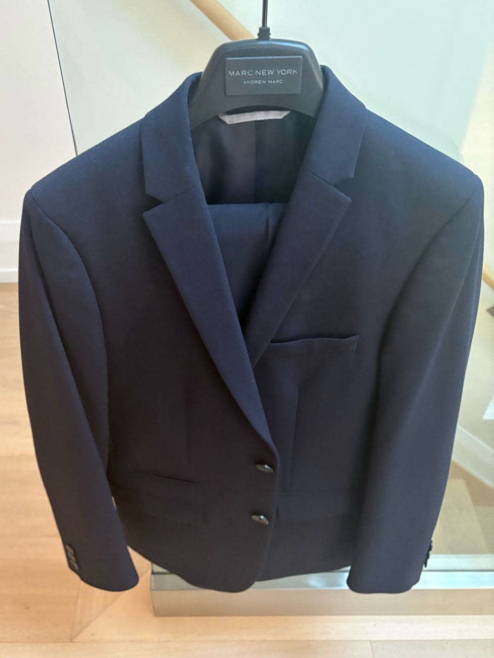 Marc New York Navy Teen Boys Blazer and Pant Suit - Classic Two-Button